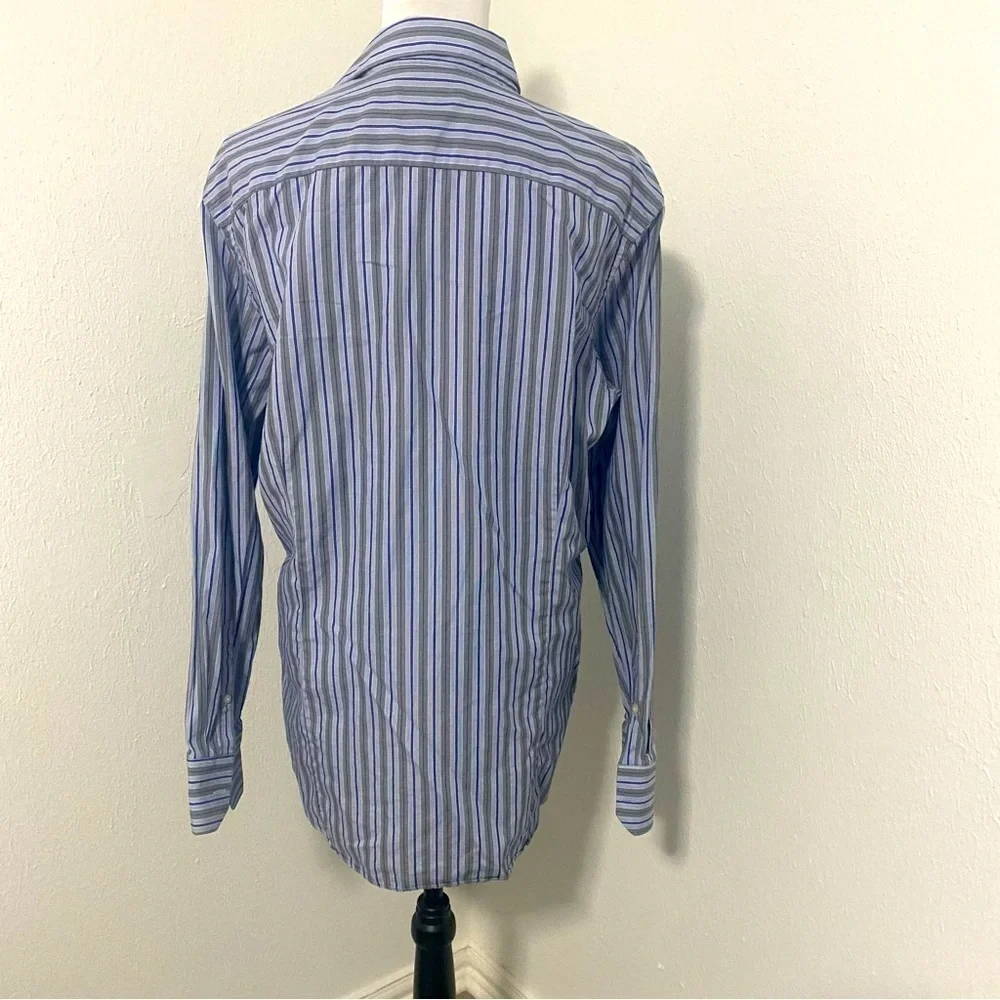 Banana Republic Men’s Slim Fit Long Sleeve Button Down Shirt Woven in Italy Lrg